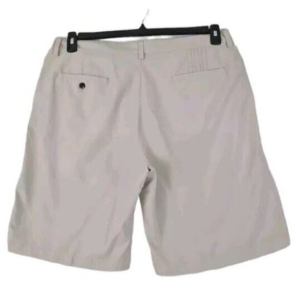 Adidas ClimaLite Khaki/Gray Flat Front Golf Shorts Men's Size 38. - Picture 6 of 10